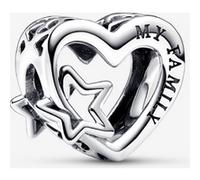 Pandora Charm Ajouré Famille Cœur et Étoile one size