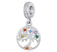 Pandora Charm Arbre de Vie 925 Argent Breloque Arbre Moments Charms Famille Perle pour bracelet pendentif Bijoux Cadeaux pour Femme