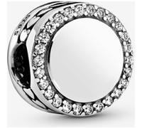 Pandora Charm Bouton Scintillant Gravable one size
