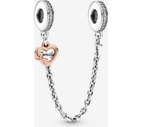 Pandora Charm Chaîne de Sécurité Cœur Famille 50 mm