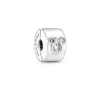 Pandora Charm clip Disney Minnie et Mickey en argent sterling avec zircones cubiques transparentes