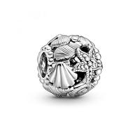 Pandora Charm Coquillage et Étoile de mer en argent sterling