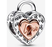 Pandora Charm Cœur Séparable Cadenas Bicolore one size