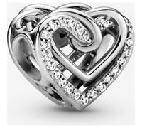 Pandora Charm Cœurs Entrelacés Scintillant one size