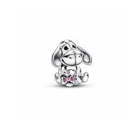 Pandora Charm Disney Bourriquet en argent sterling avec émail rose et noir