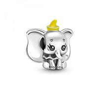 Pandora Charm Disney Dumbo en argent sterling – émail noir et jaune