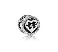 Pandora charm disney icones d’amour mickey et minnie 791957CZ