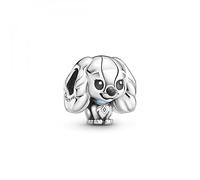Pandora Charm Disney La Belle en argent sterling avec émail noir et bleu