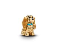 Pandora Charm Disney Lady 764468C01 – plaqué 14 ct, émail, oreilles mobiles – Doré