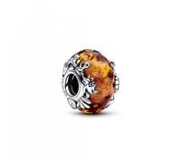 Pandora Charm Disney Le Roi Lion en argent sterling avec aventurine scintillante et verre de Murano orange brûlé
