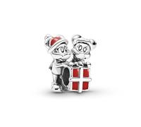 Pandora Charm Disney Minnie, Mickey et cadeau en argent sterling avec émail rouge