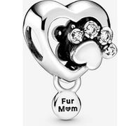 Pandora Charm Empreinte de patte & Cœur Scintillant one size