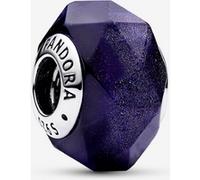 Pandora Charm en Verre de Murano Bleu Facetté one size