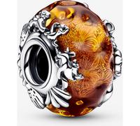 Pandora Charm Disney Le Roi Lion en argent sterling avec aventurine scintillante et verre de Murano orange brûlé