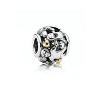 Pandora - Charm Famille en Argent 14K - Femme - Accessoires - Gris - Taille: ONE Size