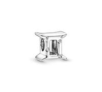 Pandora Charm Gémeaux en argent sterling avec zircones cubiques transparentes