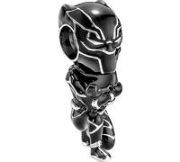 Pandora Charm Marvel Black Panther en argent sterling avec émail noir