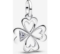 Pandora Charm Médaillon Trèfle à Quatre Feuilles Cordiformes one size