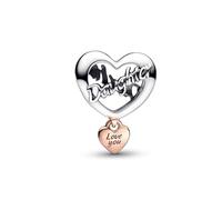 PANDORA Charm Moments 782327C00 Te quiero Girl, taille unique, Acier inoxydable, Pas de gemme