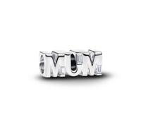 PANDORA Charm Mum 794455C01 Breloque réversible en argent sterling 925 avec zircone cubique pour maman
