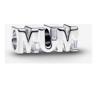 PANDORA Charm Mum 794455C01 Breloque réversible en argent sterling 925 avec zircone cubique pour maman