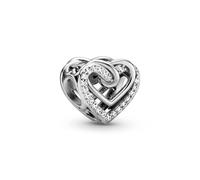 Pandora Charm Pandora Glittering Intertwined Hearts 799270C01 argenté