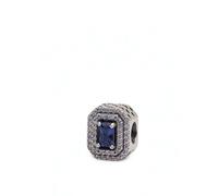 Pandora - Charm Pavé E Pietra Blu - Femme - Accessoires - Gris - Taille: ONE Size