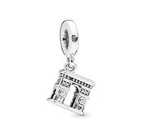 Pandora Charm pendant Arc de Triomphe en argent avec zircones cubiques transparentes