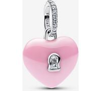 Pandora Charm Pendant Cadenas Cœur Céramique Rose one size