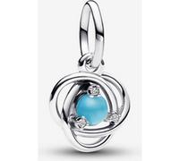 Pandora Charm Pendant Cercle Éternité Bleu Turquoise one size