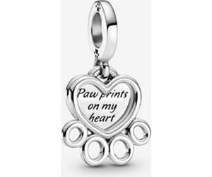 Pandora Charm Pendant Cœurs & Empreinte de Pattes one size