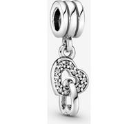 Pandora Charm pendentif Cœurs entrelacés 791242CZ Argent zircones cubiques transparentes