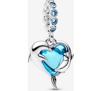 Pandora Charm Pendant Dauphins Verre de Murano Bleu one size