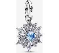 PANDORA Moments Disney 794209C01 Breloque flocon de neige Elsa en argent sterling avec cristal artificiel et zircone, compatible ME and Moments