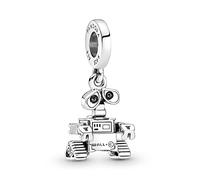Pandora Charm pendant Disney Pixar Wall-E en argent sterling avec émail rouge et noir scintillant