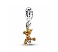 Pandora Charm pendant Disney Tigrou en argent sterling avec émail orange transparent
