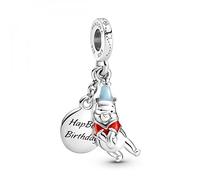 Pandora Charm pendant Disney Winnie l’ourson en argent sterling avec émail rouge et bleu