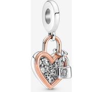 Pandora Charm Pendant Double Cadenas Cœur
