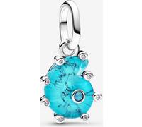 Pandora Charm Pendant Escargot de Mer Verre de Murano Bleu one size