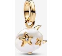 Pandora Charm Pendant Nuage et Perle de Culture d’Eau Douce Traitée Baroque Doré one size