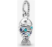 Pandora Charm Pendant Poisson à Écailles Bleues one size