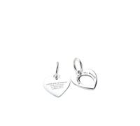 PANDORA Moments 793671C00 Pendentif double breloque en forme de cœur avec loupe en argent sterling Compatible avec les bracelets Moments et ME
