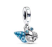 PANDORA. Charm Pendentif Crabe Ermite Brille dans le Noir 792700C01., Argent sterling