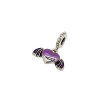 Pandora - Charm Pendentif Cœur Ailé de Vampire - Femme - Accessoires - Violet - Taille: ONE Size