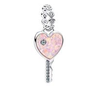 Pandora Charm-Pendentif Cœur Clé Opalescent Argent 794427C01
