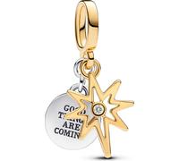 Pandora Charm pendentif étoile polaire avec diamants argent doré 763588C01