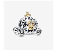 Pandora Charm pendentif Rose en verre de Murano satiné - Argent 925