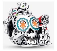 Pandora Charm Phosphorescent Disney Pixar Coco Crâne Miguel & Dante one size