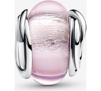 Pandora Charm Verre de Murano Rose Encerclé one size