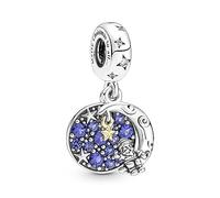 Pandora Charm Pendant Double Le Père Noël Sur La Lune one size